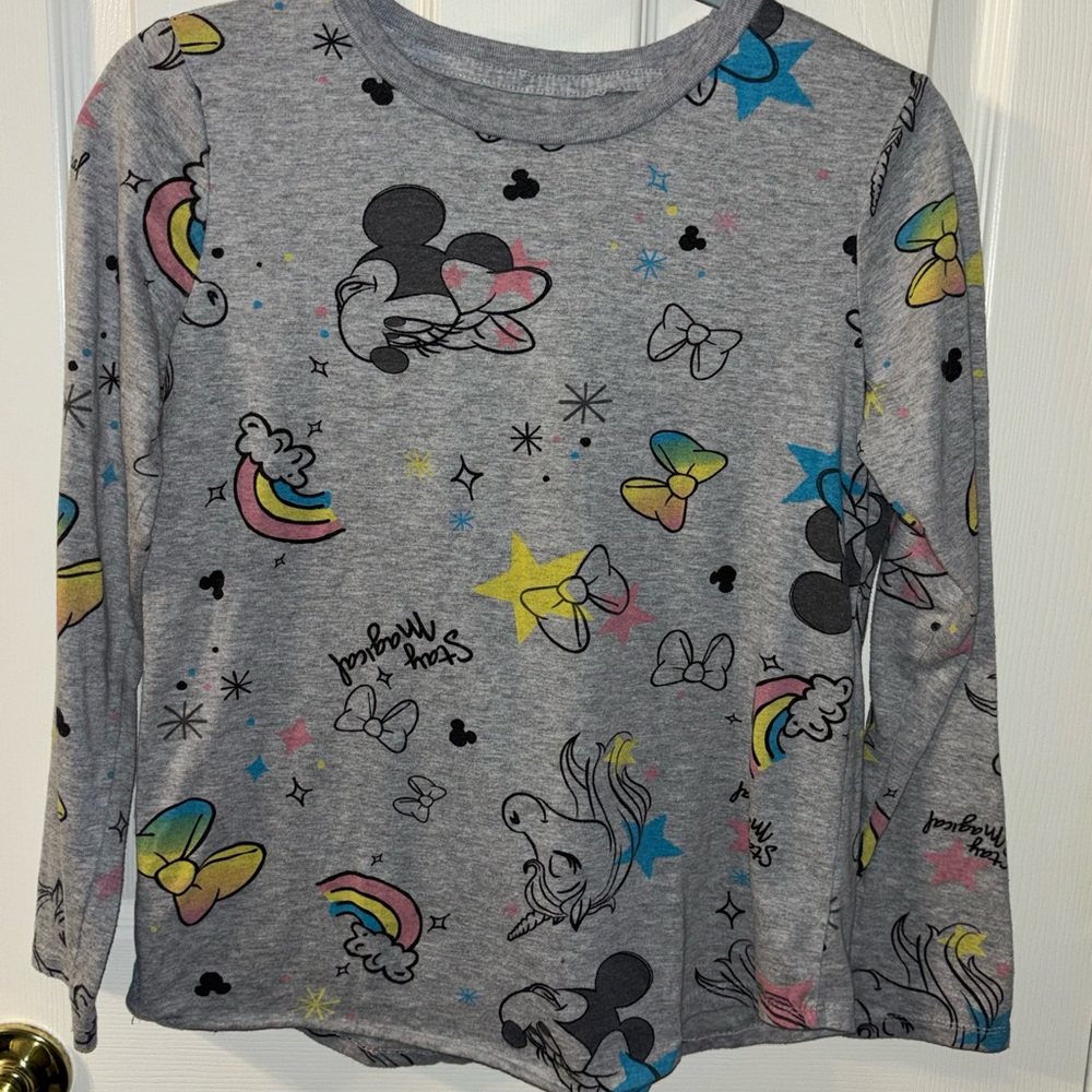 DISNEY Minnie Mouse Long Sleeve Shirt Size XL(14/16) Gently Used